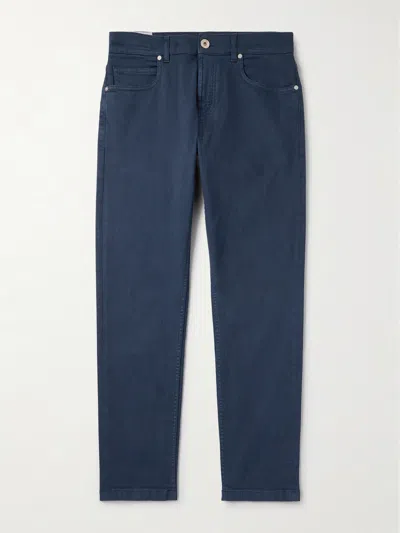 Eleventy Five-pocket Straight-leg Trousers In Blue