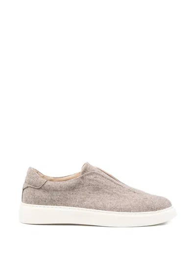 Eleventy Slip-on Sneakers In Neutral