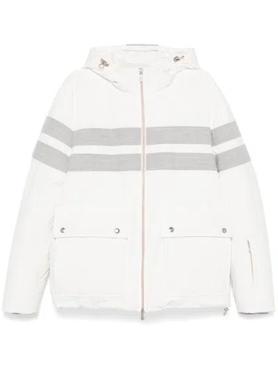 Eleventy Snow Jacket In White