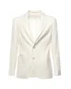 Eleventy Soft Linen Slim Fit Jacket In White