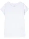 Eleventy Sound-neck Cotton T-shirt In White