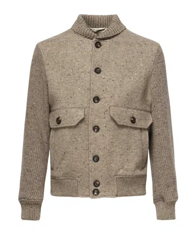 ELEVENTY ELEVENTY RIBBED CUFF JACKET