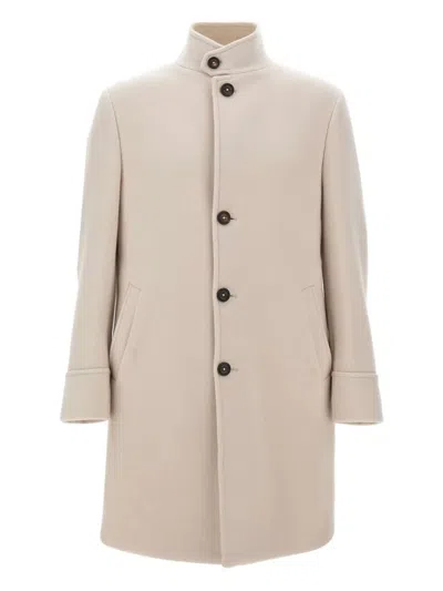 ELEVENTY STAND-COLLAR WOOL COAT