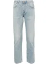 Eleventy Stonewashed Straight Jeans In Blue