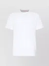 Eleventy Straight Hem Crew Neck Short-sleeved Cotton T-shirt