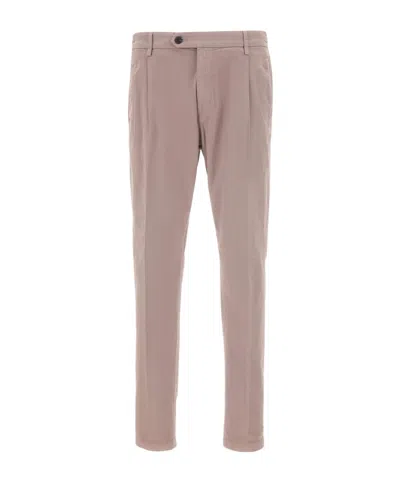 Eleventy Pleated Welt-pockets Trousers In Gold