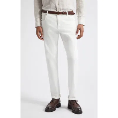 Eleventy Straight Leg Jeans In 01 White