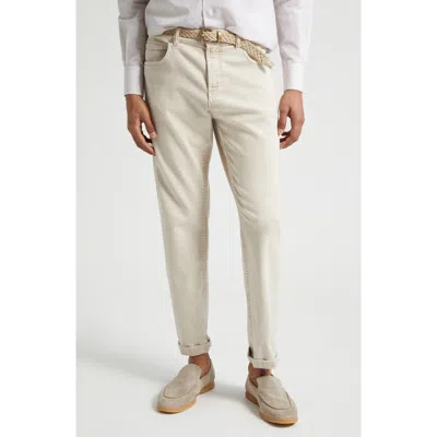 Eleventy Straight Leg Jeans In 02- Sand