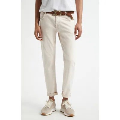 Eleventy Straight Leg Jeans In Sand