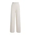 Eleventy Straight Leg Knit Trousers In White