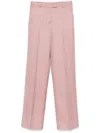 Eleventy Straight Trousers In Pink