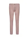 Eleventy Straight Trousers With Drawstring In Grape