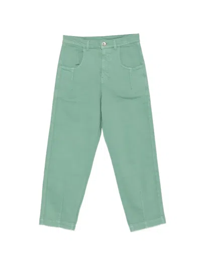 Eleventy Straight-leg Jeans In Green