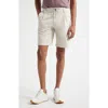 Eleventy Stretch Cotton Bermuda Shorts In Sand
