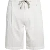 Eleventy Stretch Cotton Bermuda Shorts In White