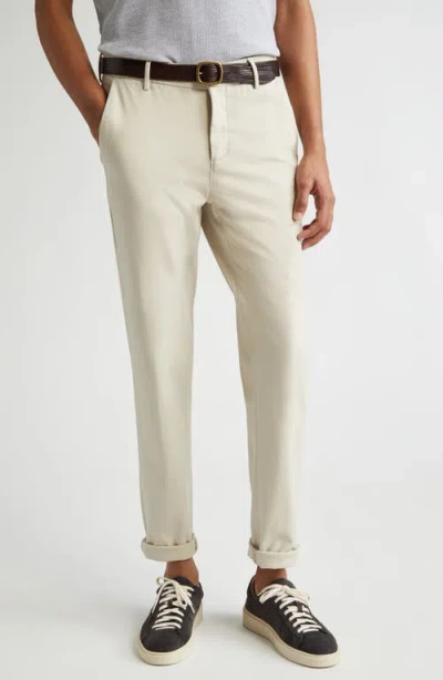 Eleventy Stretch Cotton Blend Chinos In 02 Sand