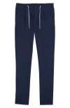 Eleventy Stretch Cotton Blend Joggers In Blue