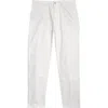 Eleventy Stretch Cotton Carpenter Pants In 01 White