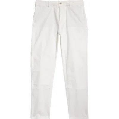Eleventy Stretch Cotton Carpenter Pants In 01 White