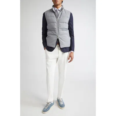 Eleventy Stretch Cotton Chinos In Gray