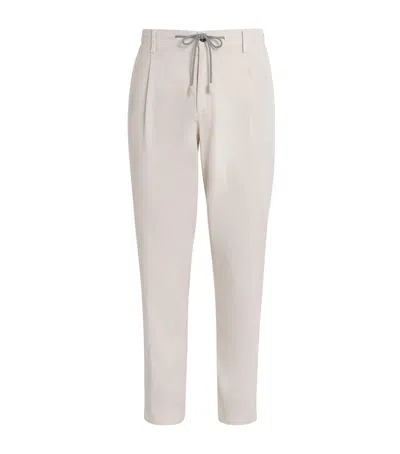 ELEVENTY STRETCH-COTTON GARMENT-DYE TROUSERS
