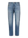 Eleventy Stretch Cotton Regular Fit Jeans In Blue