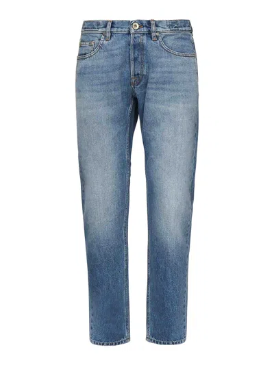 Eleventy Stretch Cotton Jeans In Blue