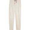 Eleventy Stretch Cotton Joggers In Sand