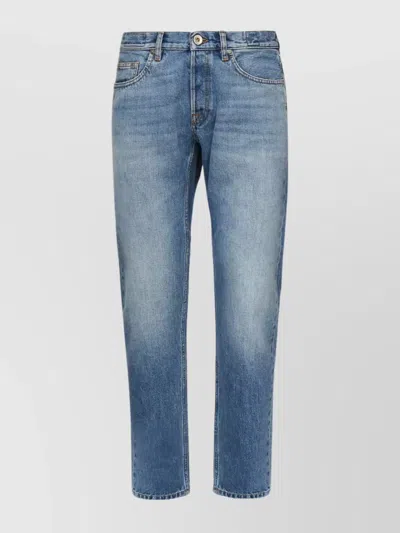 Eleventy Stretch Cotton Regular Fit Jeans In Blue