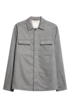 Eleventy Stretch Virgin Wool & Cashmere Overshirt