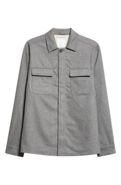 Eleventy Stretch Virgin Wool & Cashmere Overshirt