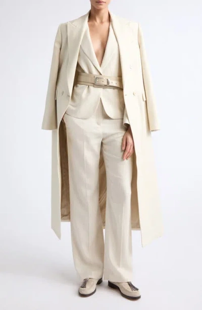 Eleventy Stretch Wool, Silk & Linen Pants In Multi