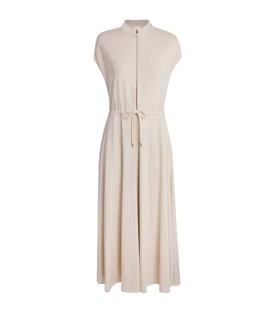 Eleventy Stretch-jersey Maxi Dress In Brown