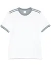Eleventy Stripe-detail T-shirt In White