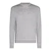 ELEVENTY ELEVENTY STRIPE DETAILED CREWNECK JUMPER