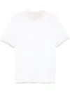 Eleventy Stripe-detailed T-shirt In White