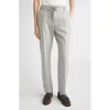 Eleventy Stripe Stretch Wool Flannel Narrow Leg Pants