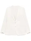 Eleventy Striped Blazer In Beige
