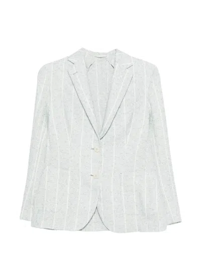 Eleventy Striped Blazer In Multi
