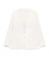 Eleventy Striped Blazer In Neutral