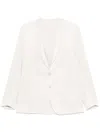 Eleventy Striped Blazer In Neutrals