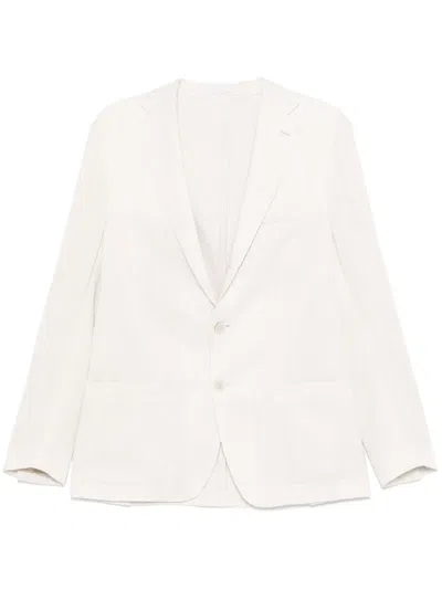 Eleventy Striped Blazer In Neutrals