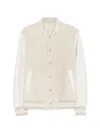 Eleventy Striped Bomber Jacket In Red