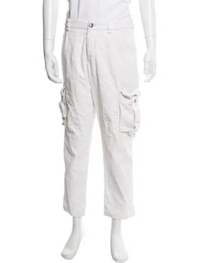 Pre-owned Eleventy Striped Cargo Pants In Multi