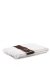 Eleventy Striped Cotton Beach Towel In Neutrals