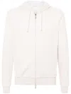 Eleventy Striped Hoodie In Neutrals