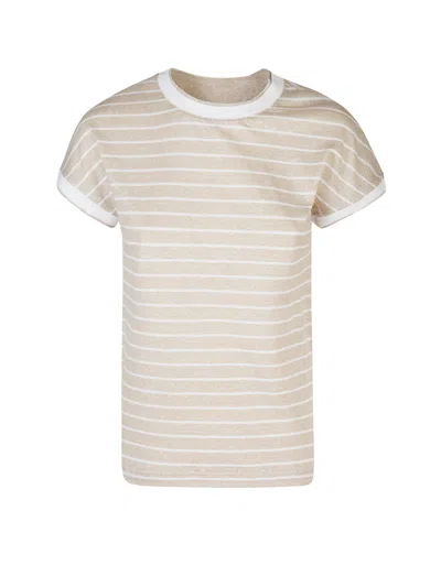 Eleventy Striped Linen T-shirt