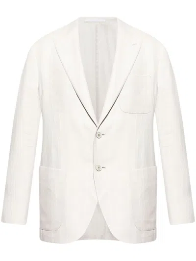 ELEVENTY STRIPED PATTERN BLAZER
