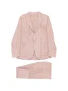 Eleventy Striped-pattern Suit In Pink