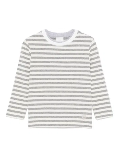 Eleventy Kids' T-shirt Con Logo In Yellow Cream